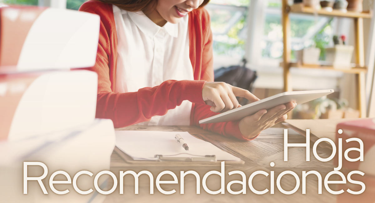Escuela de Verano 2026 - Hoja de recomendaciones