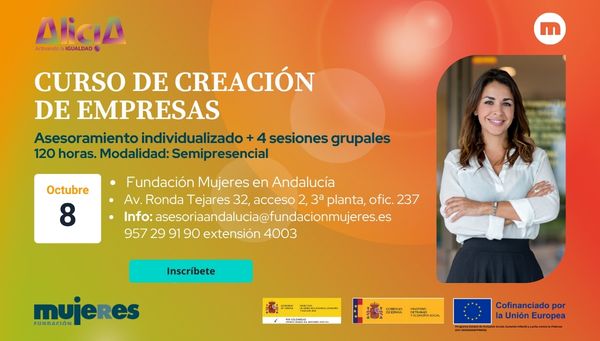 Curso de Creación de empresas para mujeres emprendedoras